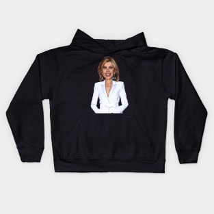 Christine Baranski Bobblehead Kids Hoodie